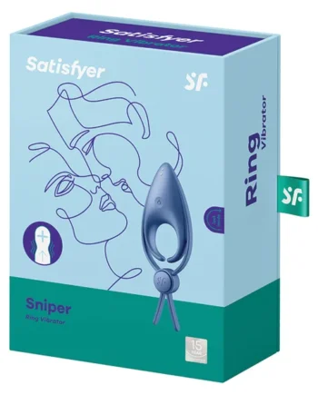 Satisfyer Sniper Ring Vibrator - Blue