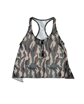 Savage Af Swing Top - Forest Camo - S/m