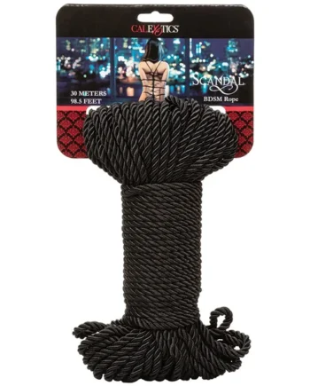 Scandal BDSM Rope 98.5'/30 m - Black