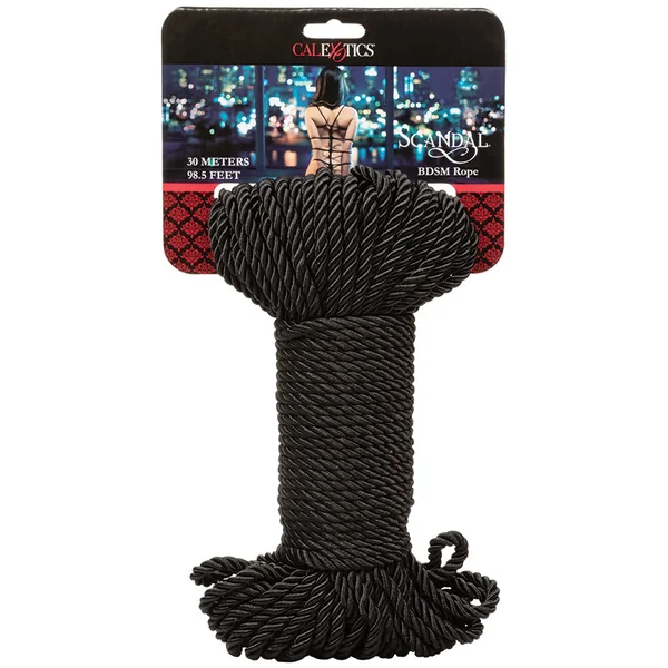 Scandal BDSM Rope 98.5'/30 m - Black