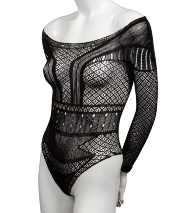 Scandal Plus Size Off the Shoulder Body Suit - Plus Size - Black