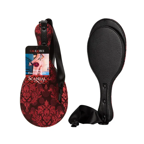 Scandal Round Double Paddle - Black-red