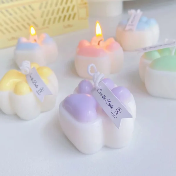 Scented Candles Ins Kitten Paw Candle Creative Photo Diy Home Decoration Kitten Paw