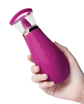 Scioness Sucking and Licking Clitoral Stimulator – Pink