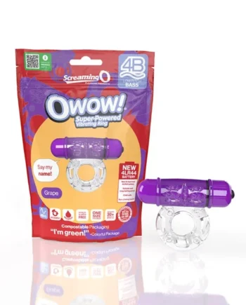 Screaming O 4B OWow Vibrating Cockring Grape