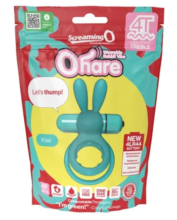 Screaming O 4T Tickle & Tease Ohare Vibrating Ring - Kiwi