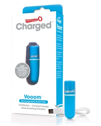 SCREAMING O CHARGED VOOOM RECHARGEABLE BULLET VIBE BLUE