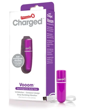 SCREAMING O CHARGED VOOOM RECHARGEABLE BULLET VIBE PURPLE