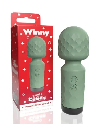 Screaming O Cuties Winny Vibrating Mini Wand – Sage Green