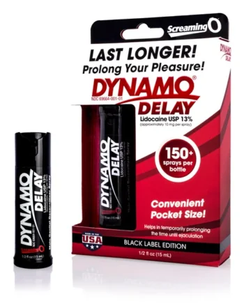 SCREAMING O DYNAMO DELAY SPRAY BLACK SERIES (EACHES)