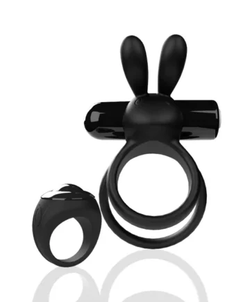 Screaming O Remote Controlled Ohare XL Vibrating Ring - Black