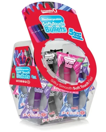 Screaming O Soft Touch Rechargeable Bullets - 24 Count Candy Bowl Display