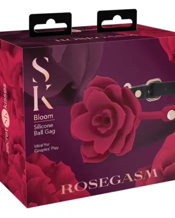 Secret Kisses Rosegasm Bloom Silicone Mouth Gag