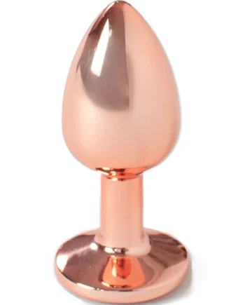 SECRETPLAY - METAL BUTT PLUG ROSE GOLD SMALL SIZE 7 CM