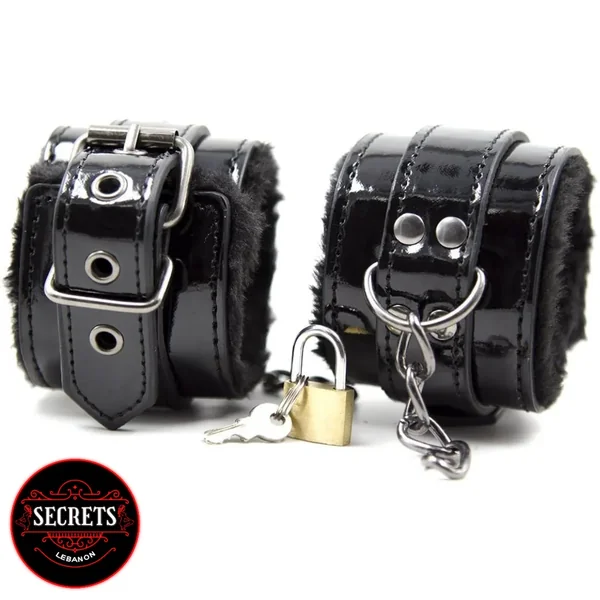 Secrets Iron Chain & Copper Lock BSDM Cuffs