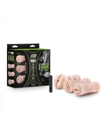 Self Lubricating Vibrating Strokers 3 Pack