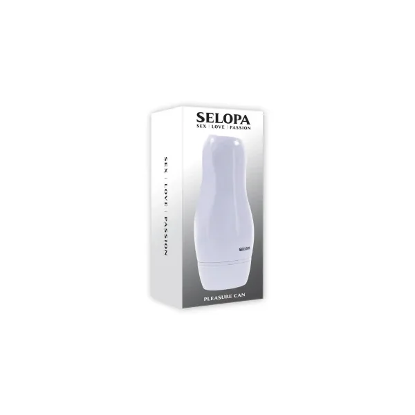 Selopa Pleasure Can Vibrating Masturbator, White