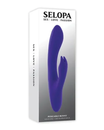 Selopa Poseable Bunny Rabbit Vibrator – Purple