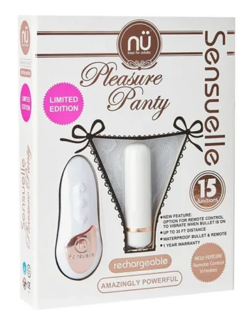 SENSUELLE PLEASURE PANTY WHITE REMOTE CONTROL