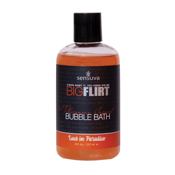 Sensuva Big Flirt Pheromone Bubble Bath – 8 oz Lust In Paradise