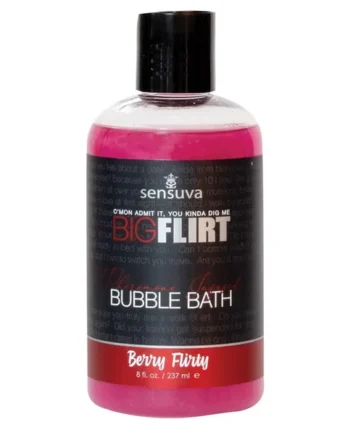 Sensuva Big Flirt Pheromone Bubble Bath-Berry Flirty 8oz