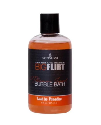 Sensuva Big Flirt Pheromone-Infused Bubble Bath Lust in Paradise 8 oz.