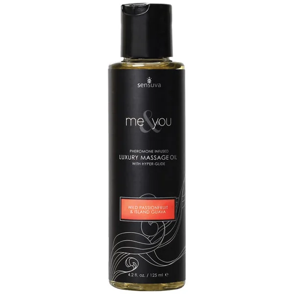 Sensuva Me & You Massage Oil - 4.2 Oz Passion Fruit Guava