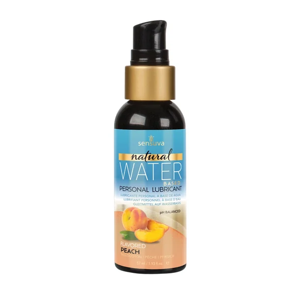 Sensuva Natural Water Based Personal Lubricant - 2 oz Peach