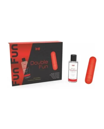 Set Mini Vibrating Bullet and Strawberry Sliding Gel 50 ml