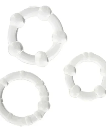 SEVEN CREATIONS - SET OF THREE TRANSPARENT PENIS RINGS