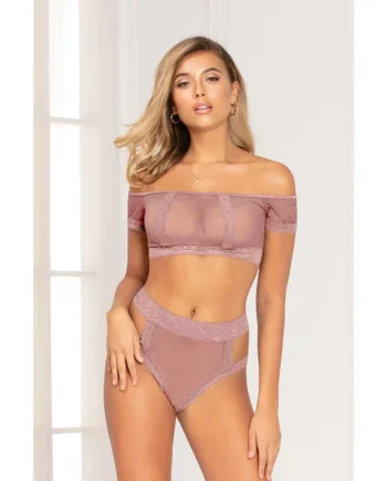 Seven til Midnight – 2pc Set Polka Dot Lace