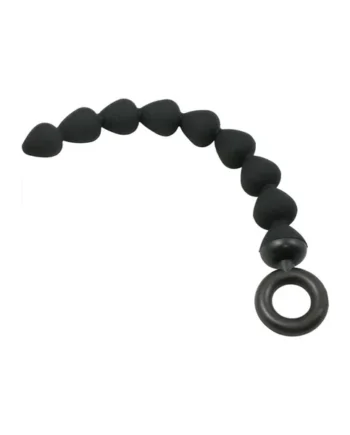 Sex and Mischief Silicone Anal Beads – Black