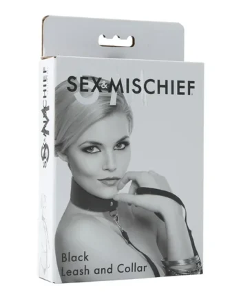 SEX & MISCHIEF BLACK LEASH & COLLAR