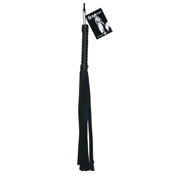 Sex & Mischief Faux Leather Flogger - Black