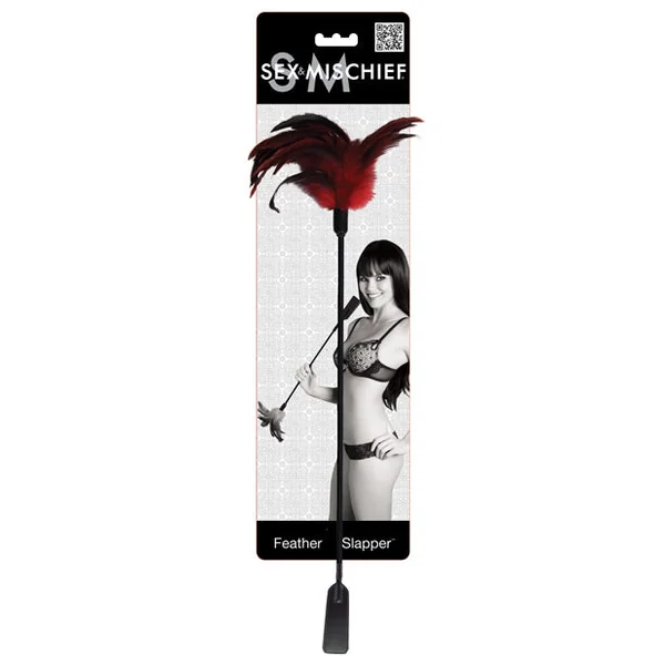 Sex & Mischief Feather Slapper - Red-black Feathers