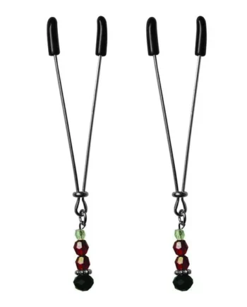 SEX & MISCHIEF NIPPLE CLIPS RUBY BLACK