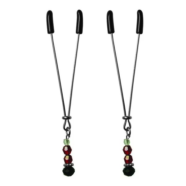 SEX & MISCHIEF NIPPLE CLIPS RUBY BLACK