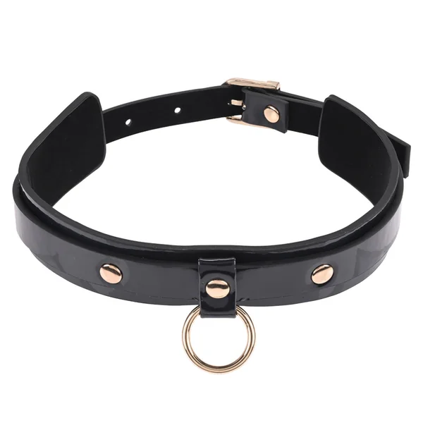 Sex & Mischief Orbit Patent Leather Day Collar
