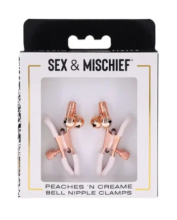 Sex & Mischief Peaches ‘n CreaMe Bell Nipple Clamps