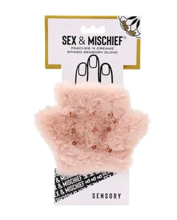 Sex & Mischief Peaches ‘n CreaMe Spiked Sensory Glove