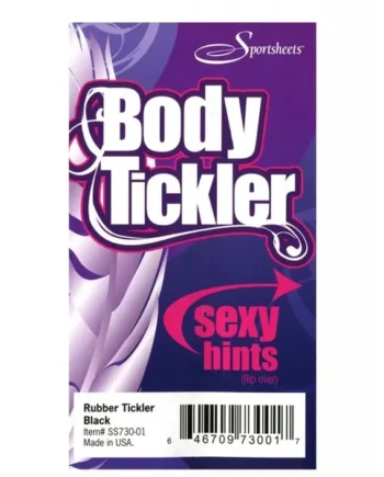 Sex & Mischief Rubber Tickler – Black