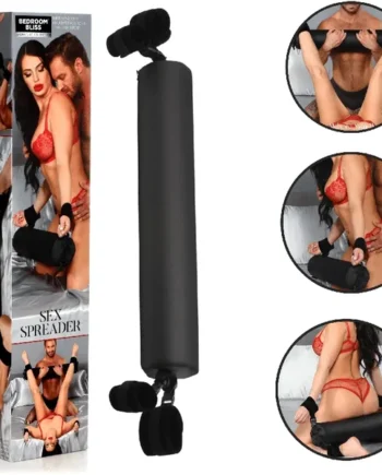 Sex Spreader High-density Foam Faux Leather Padded Spreader Bar With Restraints