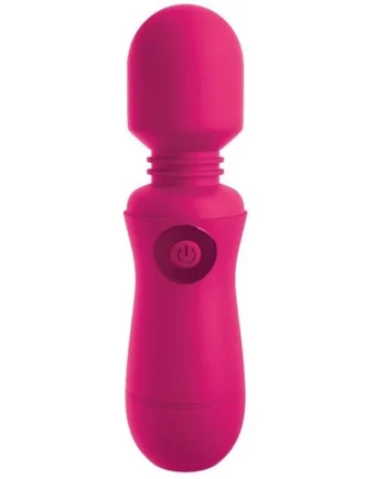 Sex toy g-spot stimulator omg enjoy vibrating wand pink smooth silicone