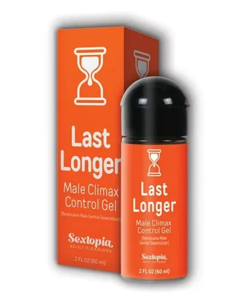 Sextopia Last Longer Male Climax Control Gel – 2 oz Bottle