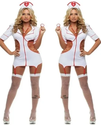 Sexy Nurse Cosplay Costume with Accessories