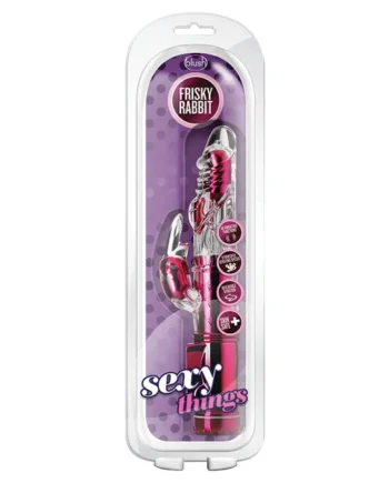 Sexy Things Frisky Rabbit Pink 9-Inch Rabbit Vibrator