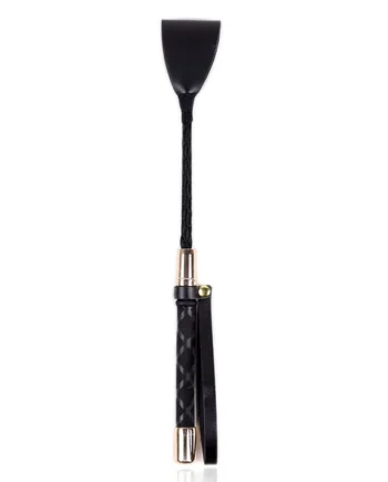 Sexyland Faux Leather Gold Tipped Mini Riding Crop