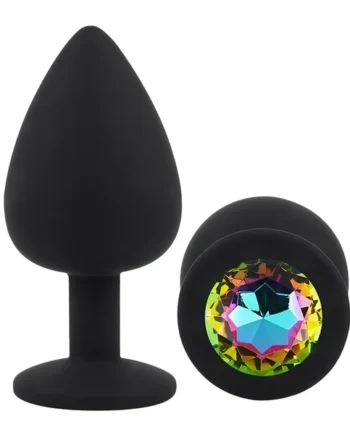 Sexyland Sparkle Silicone Butt Plug With Gem - Small