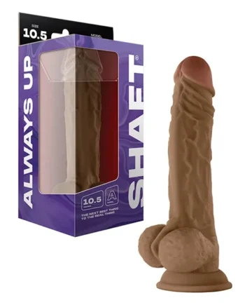 Shaft Model A Flexskin Liquid Silicone 10.5″ Dong w/Balls – Oak