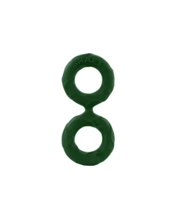 Shaft Model D: Double Cock Ring, Size 2, Green